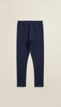Organic Cotton Flared Leggings — Dark Navy