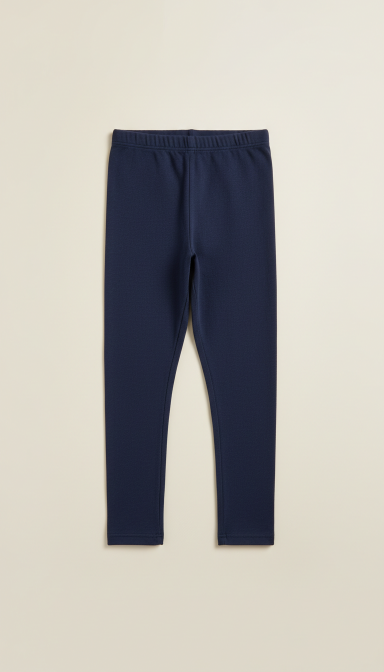 Organic Cotton Flared Leggings — Dark Navy